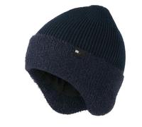 Unisex Winter Beanie Hat with Ear Flaps and Fleece Lining - Thick Knit Cap for Cold Days - Windproof Thermal Fit for Outdoor Cycling Camping Daily Wear & Warm Gift for Family or Friends