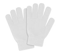 Unisex Winter Warm Mittens fleece Magic Gloves Stretchy Cold Weather Gloves Knit Gloves Men or Women, White, One size