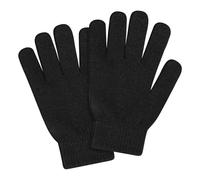 Unisex Winter Warm Mittens fleece Magic Gloves Stretchy Cold Weather Gloves Knit Gloves Men or Women, Black, One size