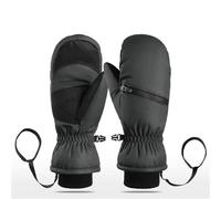 Unisex Winter Warm Waterproof Ski Gloves Snowboard Motorcycle Cycling Gloves Black XL