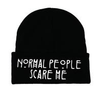 Unisex Women's Men's Normal People Scare Me Beanie Hats