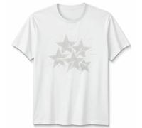 Unisex Y2K Grunge Stars 2000S Cyber Vintage Graphic Tshirt Mens Womens Tee Unisex S White