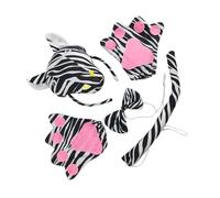 Unisex Zebras Hair Rings Kits Adjustable Size Headwear Cartoon Pattern Hairbands For Festival Occasion