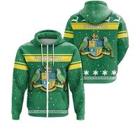 Unisex Zip Up Hoodies - Dominica Flag Map Sweatshirt Casual Drawstring Long Sleeve Outerwear Jacket,Hooded Top National Emblem Cardigan with Pockets Dominica XL