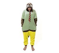 Unisex ZOOTOPIA Nick Fox Judy Rabbit Sloth Onesie Fancy Dress Costume Hoody Pyjama Sleep wear Carnival Costume Sloth, M(height 160cm-170cm)