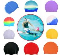 Unisex's Swim Cap Elastic Caps Comfortable Fabric Swimming Hat Lightweight Bathing Caps for Women Men Kids While Swimming* Random Color
