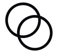 UNISOAR 1 Pair 3" Safe and Tested Aluminum Rings DIY Your Baby Ring Sling Carrier (Black) with Gift