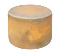 Unison Marble table candle Beige silk matte, Ø8x6 cm