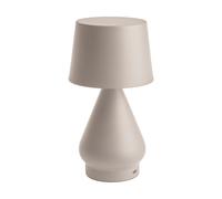 Unison No cable portable table lamp Sand, Ø12.3x23.5 cm