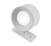 Unison No Cable rechargeable wall lamp White, Ø8x4.5 cm