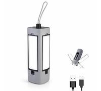 Unison Raid Rechargeable Camping Lantern with 3 Rotatable LED Panels, USB Portable Outdoor Light, Magnetic & Hanging Work Light for Camping, Emergency, Garage & Hiking