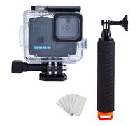 UnisonPet 60M/196FT Waterproof Case for Go Pro Hero 4K, Floating Handle Grip Pole Stick Monopod Underwater Accessories Protective Case Dive Shell, 2024 Action Camera Accessory Kit