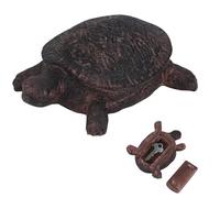 UNISOPH Outdoor Key Hideout, Turtle Key Hideout, Outdoor Waterproof Key Concealer with Secret Compartment for Outdoor Yard Garden Ornament (13 x 9 x 4.5cm)