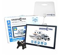 Unispectra 16" TV 12V - 240V HD LED Digital DVB-T/T2 (Freeview) TV, FM Tuner, USB PVR & Media Player, HDMI, 3.5mm AV In/Out. Ideal for Home, MotorHome, Boat, Caravan, Camping or Truck