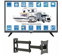 Unispectra ® 22” Full HD LED 240v 12v TV Freeview and SAT Tuners, USB Media Player, HDMI, 2xUSB. 12V TVs for Motorhomes, Campervan, Caravan TV, Camping, Truck, Boat, Kitchen, Bedroom