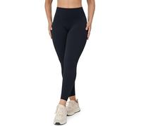 UNISSU No Front Seam High Waisted Workout Leggings for Women Buttery Soft Yoga Pants Gym Athletic Tights - 25'', Black, XS