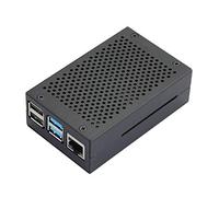 Unistorm Raspberry Pi 4 Case RPI 4 Aluminum Case RPI 4B Metal Shell Black Enclosure for RPI 4 Model B(Black)