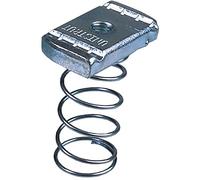 Unistrut PNL08ZP Zinc Plated Long Channel Spring Nut M8 5, Silver, 25 Pack, Set of 25 Pieces