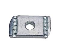 Unistrut Type Channel M10 No Spring Plain Channel Nuts Bright Zinc Plated (BZP) (Pack of 5)