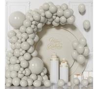Unisun Cream Balloons - 130PCS Beige Balloon Arch Kit for Party Decorations