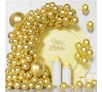 Unisun Gold Balloons-101PCS Metallic Balloon Arch Kit for Party Decorations