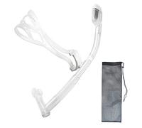 Uniswim Rotate Function Swim Snorkel for Training Swimming Front Snorkel Lap Swimming Swimmer Training Diving Snorkeling Comfortable Mouthpiece for Pool Open Water (Clear)