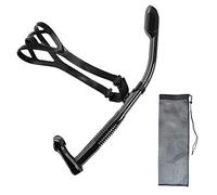 Uniswim Rotate Function Swim Snorkel for Training Swimming Front Snorkel Lap Swimming Swimmer Training Diving Snorkeling Comfortable Mouthpiece for Pool Open Water (Black)