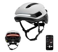 UNIT 1 AURA Hybrid Smart Bike Helmet | Urban & Road| MIPS| LED Front & Rear| Turn Signals & Break Lights Compatible w/Remote| Crash Alert| E-Bike Fully Certified (Orca, Large (23.8" - 24.8"))