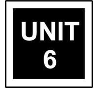 Unit 6 | 40cm x 40cm | Black/White - Dibond Aluminium Sign for Warehouses, Industrial Sites, Business Parks, and Storage Facilities