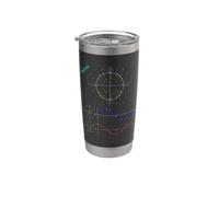 Unit Circle with Pi, Sine & Cosine for Maths & Physics Fans Stainless Steel Insulated Tumbler