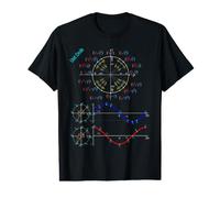 Unit Circle with Pi, Sine & Cosine for Maths & Physics Fans Value Graphic T-Shirt