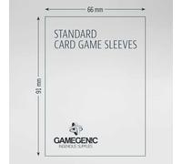 UNIT Gamegenic Standard Card Game Value Pack Matte Sleeves- Clear (200ct.)