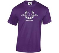 Unit Merch Unisex Formula 1 Silverstone Racing Track T-Shirt, Black, Navy Blue, Grey, Red, White, Purple, Royal Blue, Pink, Yellow, S-5XL & Kids