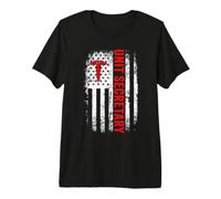 Unit Secretary American Flag Appreciation Week Healthcare Premium T-Shirt
