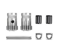 UniTak3D Dual Drive Extruder Gear Replacement Stainless Steel Extrusion Wheels for,Ender 3 V2,Ender 3 Pro,Ender 3,Prusa i3 MK2/MK3 3D Printer Double Geared Extruders