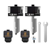 UniTak3D H2D Combo 0.4mm Hotend,Compatible with Bambu Lab H2D Combo/A1/A1 Mini/P2S, Quick Swap Hardened Steel Nozzle High Temp Extruder Print Head Replacement with Silicone Cover 3D Printers-2PCS