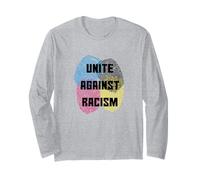 Unite Against Racism T Shirt | Anti Trump & No Racism Long Sleeve T-Shirt