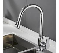Unité de Douche, robinets de Cuisine à pulvérisateur, Robinet d'évier de Cuisine 2 Types de Modes de Sortie D'eau, Robinet d'évier Rotatif à 360 °, Robinet de Cuisine à Eau Chaude Froide