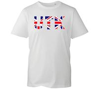 Unite The Kingdom March T-Shirt, Funny UTK Union Jack Proud British UK Flag Colours Pride Union Support Sept 13 Event Shirt, Gift Unisex Tee Top (White, XL)