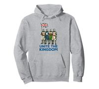 Unite The Kingdom. Union Jack Medieval knights Pullover Hoodie