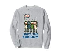 Unite The Kingdom. Union Jack Medieval knights Sweatshirt