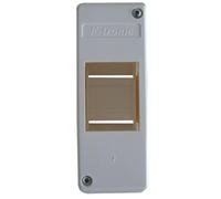 Unitec 47522 Small Fuse Box Surface-Mounted IP 40, 1 x 2 Modules White