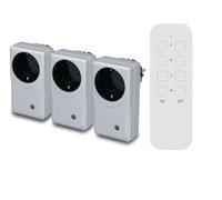 Unitec 48111 Wireless Remote Control Switch Set 3 + 1 Micro Silver