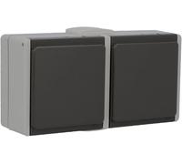 UNITEC Aquarius FR 45245L Socket 2-Way Surface-Mounted Loose Grey/Dark Grey