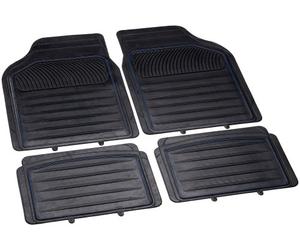 Unitec Blue Line 74941 Rubber Car Mats 4-Piece Set