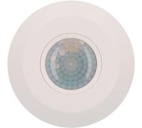 Unitec Infrared Motion Sensor with 360° Sensor for Indoor Use, IP20, 6 m Range, Surface-Mounted, Light Duration Individually Adjustable, 5 Different Modes, White, 2000 W