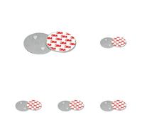 UNITEC Magnetic Holder for Smoke Detectors, Fire Alarms, Smoke Alarm, Round, 70 mm Diameter, Extremely Strong Magnet, Assembly without Tools (Pack of 5)