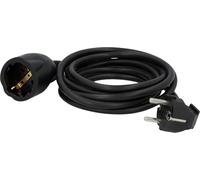 UNITEC Schuko H05VV-F3G Extension Cable 1.5 mm² IP20 3 m Black