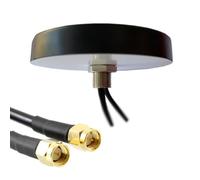 UniteCom 4G/5G Dual Input Puck Antenna with 3m Cable, MiMo Cellular, Low Profile, Aerial for 02 EE Vodafone Three