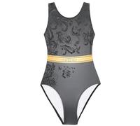 United All Around Gymnastics Leotards for Girls Charcoal Garden #222-AL